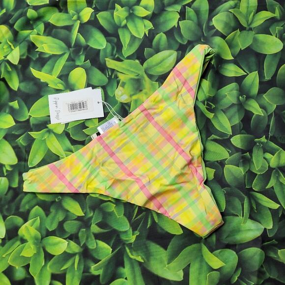 NWT Dippin' Daisy's Reversible Nocturnal Plaid Bikini Bottom size Large - Picture 6 of 16